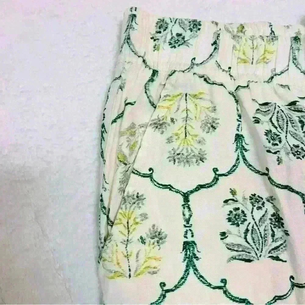 Rachel Zoe Green Floral Linen Pants for Women - Picture 6 of 7